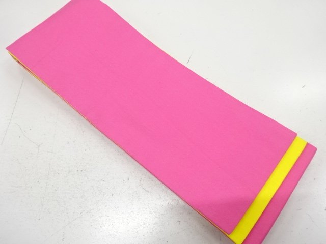 無地　リバーシブル半幅帯